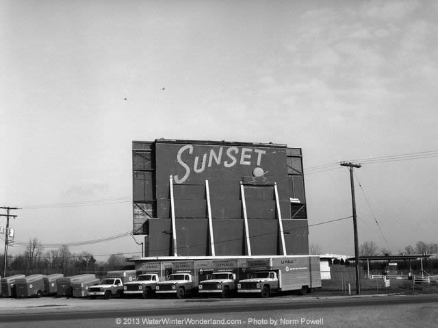 Sunset Drive-In Theatre - OLD PHOTO FROM NORM POWELL
